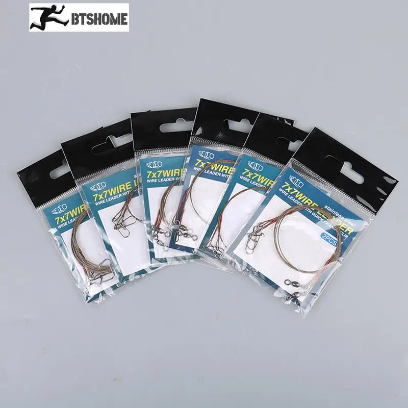 Fishing Line Fishing Tackle Fishing Leashes 1 Pack Steel Fishing Line Wire Line Leader Fishing Leash Anti-winding Titanium Wire Anti-bite Accessories
