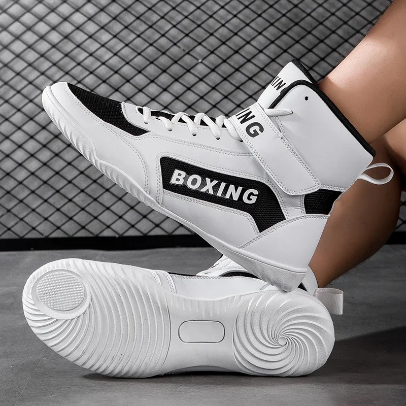 Professional Wrestling Boxing Shoes Mesh Breathable Training Men Women Fitness Size 35-47