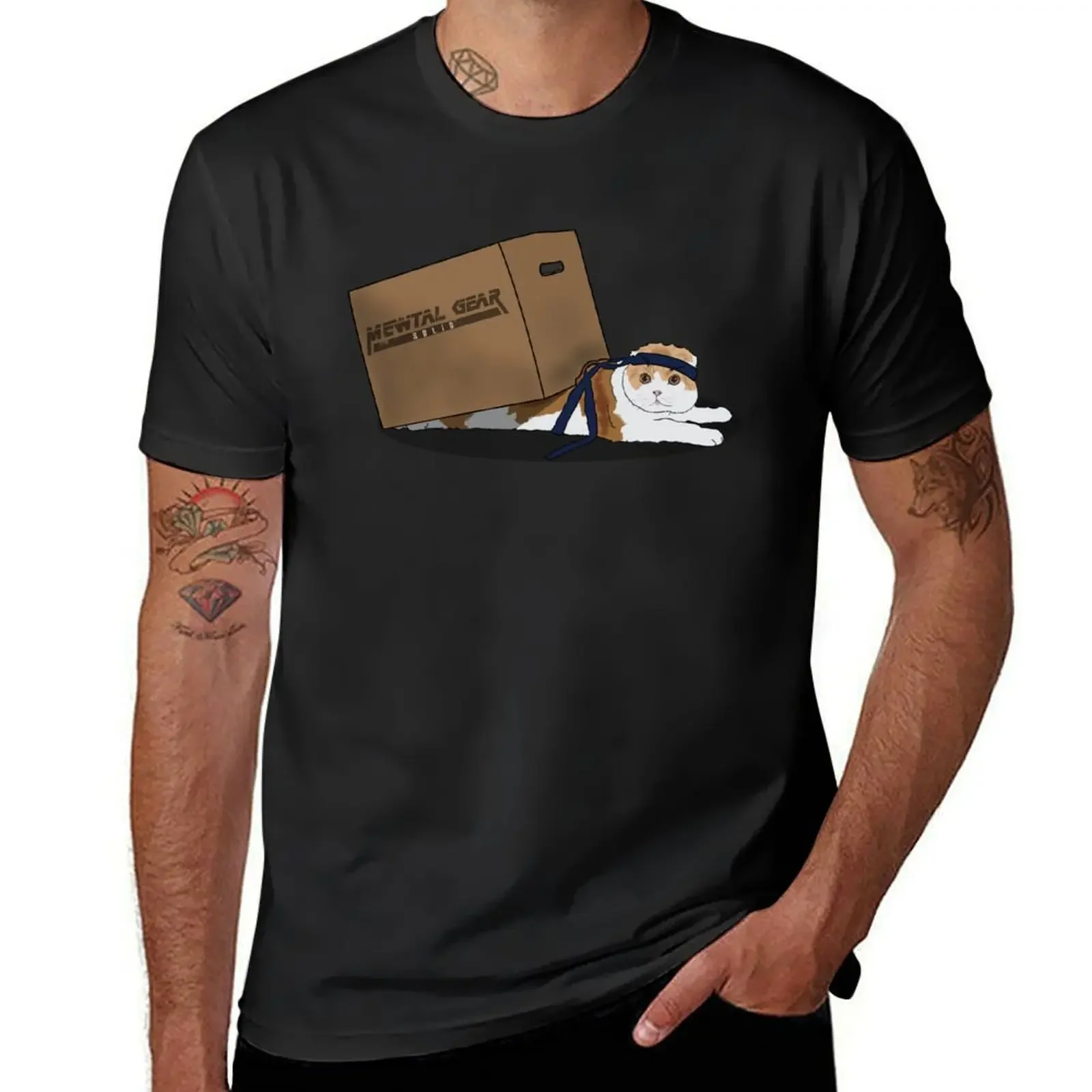 

Мужская Однотонная футболка Mewtal Gear, с коротким рукавом