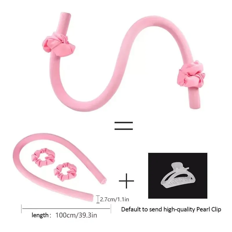 Hair Curler DIY Heatless Curling Stick Headband Set With Hairpin Lazy Curler Foam Sponge No Heat 4