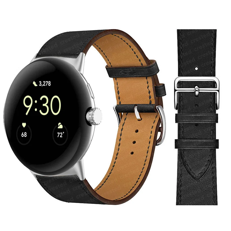

Leather strap For Google pixel watch band smartwatch wristband Accessories watchband correa belt Bracelet google Pixel Watch