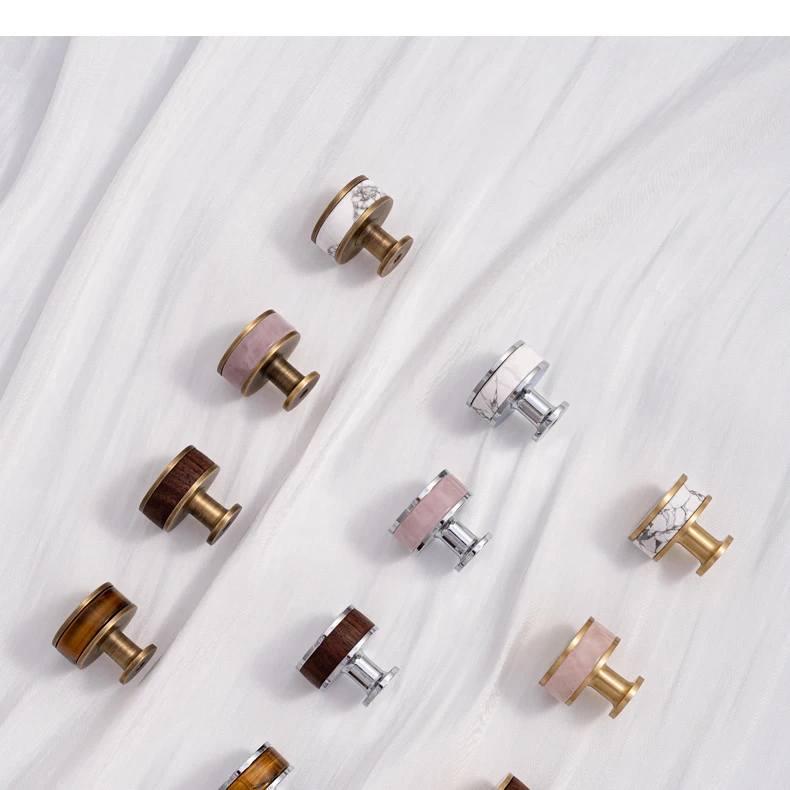 antique brass cabinet knob crystal top kitchen drawer handle