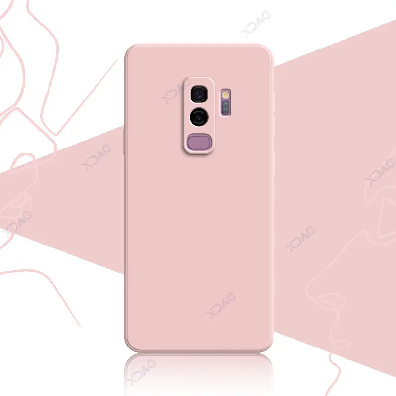 Luxury Original Square Liquid Silicone Waterproof Phone Case Cover, 360° Protection, Soft Touch Finish