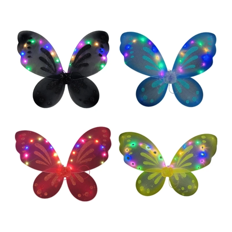 

MXMB Fairy Wings Dress Up Led Butterflies Fairy Wings Halloween Costume Angel Wings