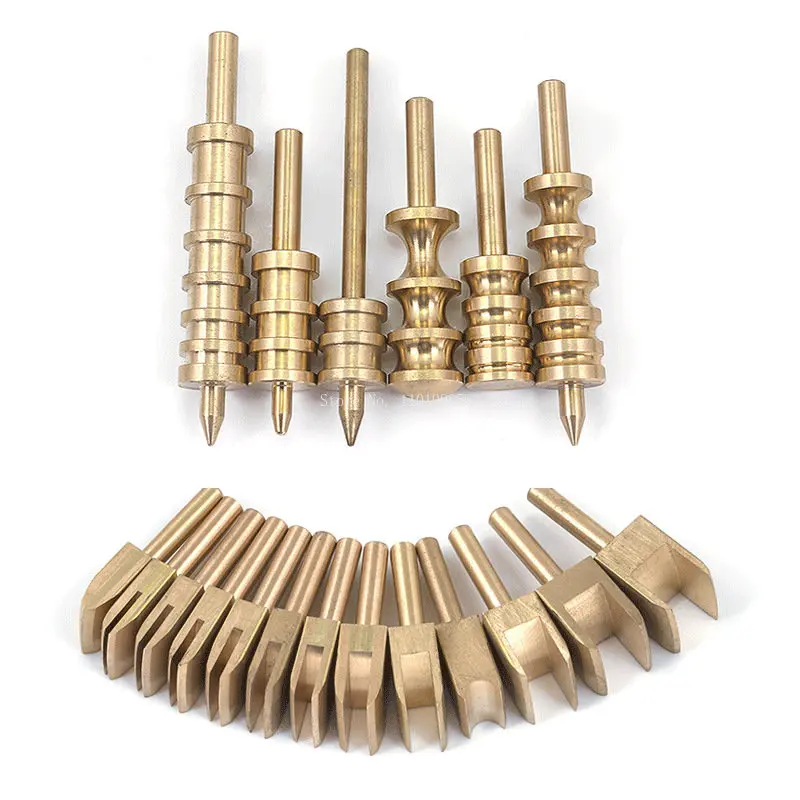 Pure Copper Pressing Edge Head Rolling Edge Head DIY Leather Treatment Electric Soldering Iron Hot Pressing Tool