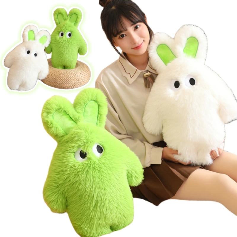 

55 см длинный кролик-редис плюшевая кукла диванная подушка белый зеленый длинный кролик мягкая и удобная декоративная комната