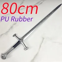 80cm Narsil Sword In The Movie The Holy Sword of Nasir Devil Aragon Sword Cos Props PU Rubber Halloween Gifts