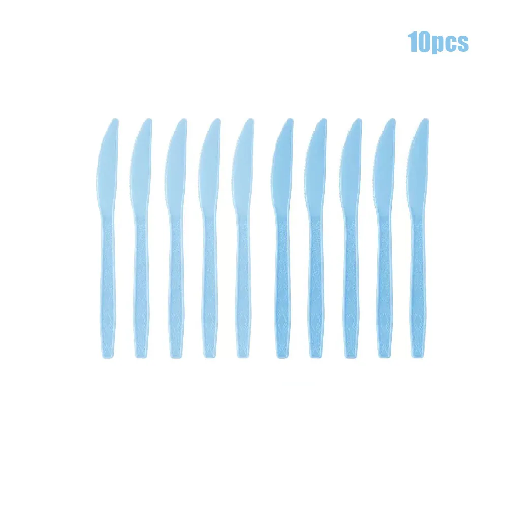 Light Blue Disposable Party Tableware Set for 8 Baby Shower & Birthday 10