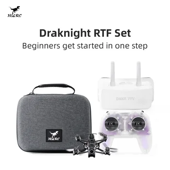 HGLRC Draknight Set RTF entry-level per drone FPV da 2 pollici (drone FPV + controller + occhiali FPV)