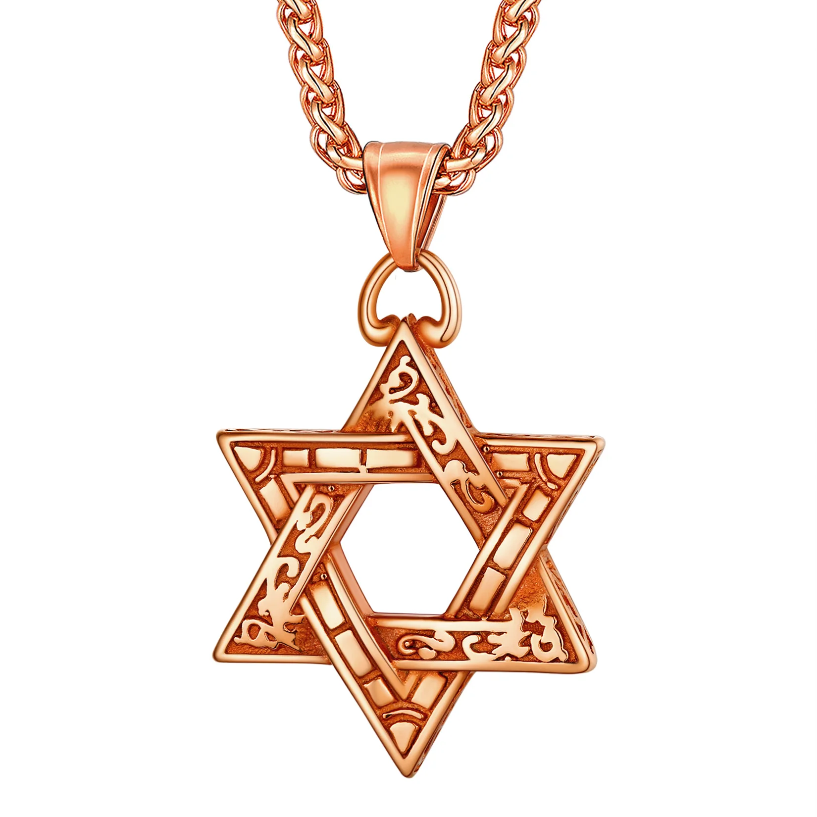 Small Star of David pendant for men - Jewish Necklace - Jewish Jewelry -  Nadin Art Design - Personalized Jewelry
