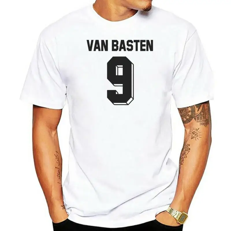 Marco Van Basten Holland Netherlands No.9 Mens Retro Football T-Shirt  Double Side - AliExpress