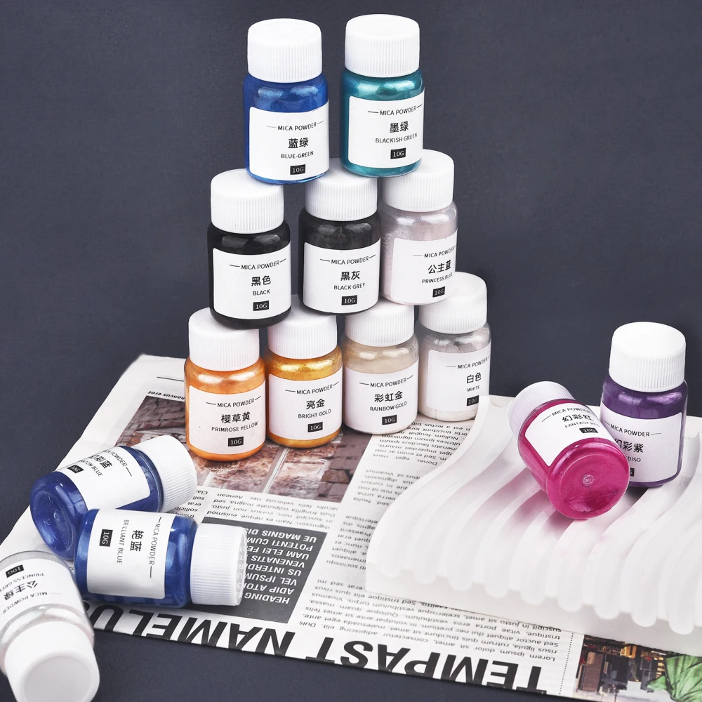 Description Picture 4 of item10g Candle Wax Powder Colorant Pearl Powder Resin Pigment Filler Candle Dye Mineral Powder DIY Soap Dyes Candle Making Supplies