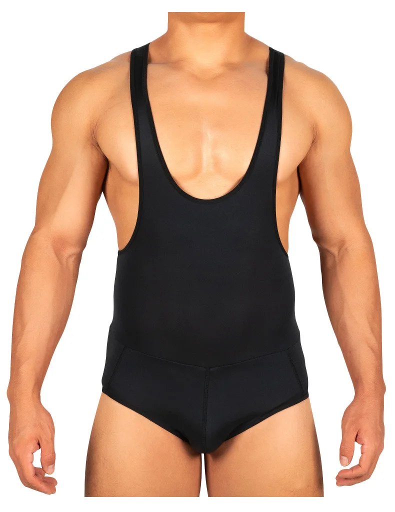 Men Hip Padded Butt Lifting Bodysuit