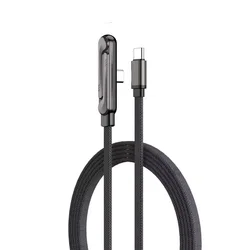 240W Fast Charging USB - C Cable with Foldable Phone Stand (C to C)