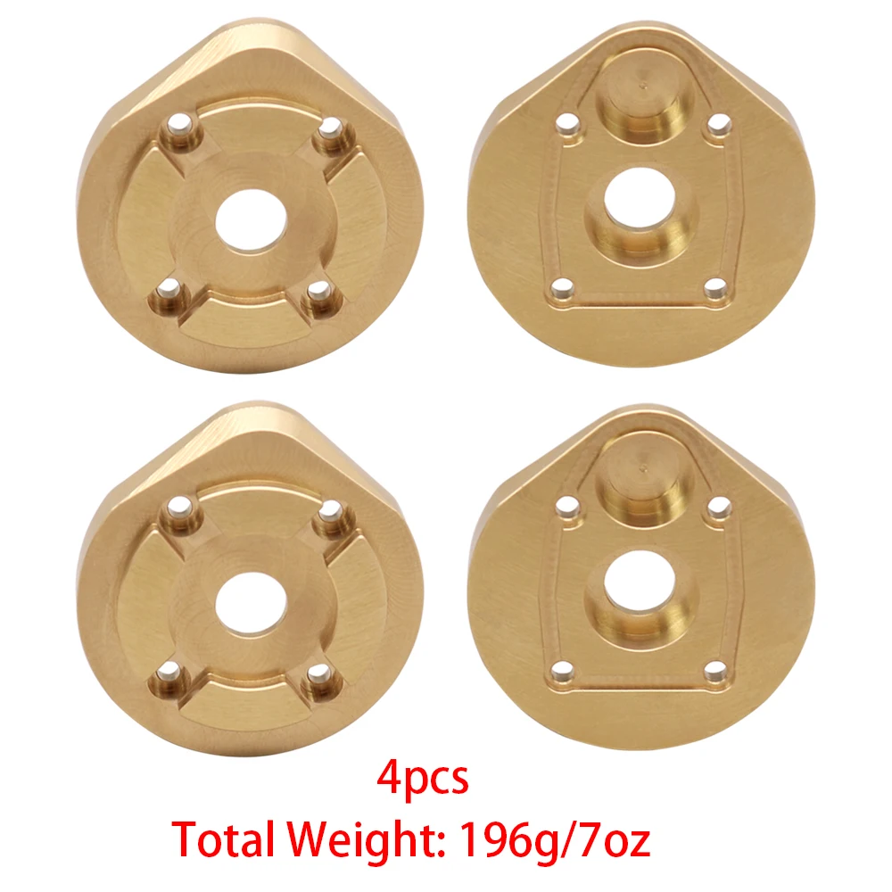 2Pcs Brass Portal Knuckle Caps For Axial SCX10-III & Capra – Steering Axle Weight Upgrade For RC Crawlers - View #5