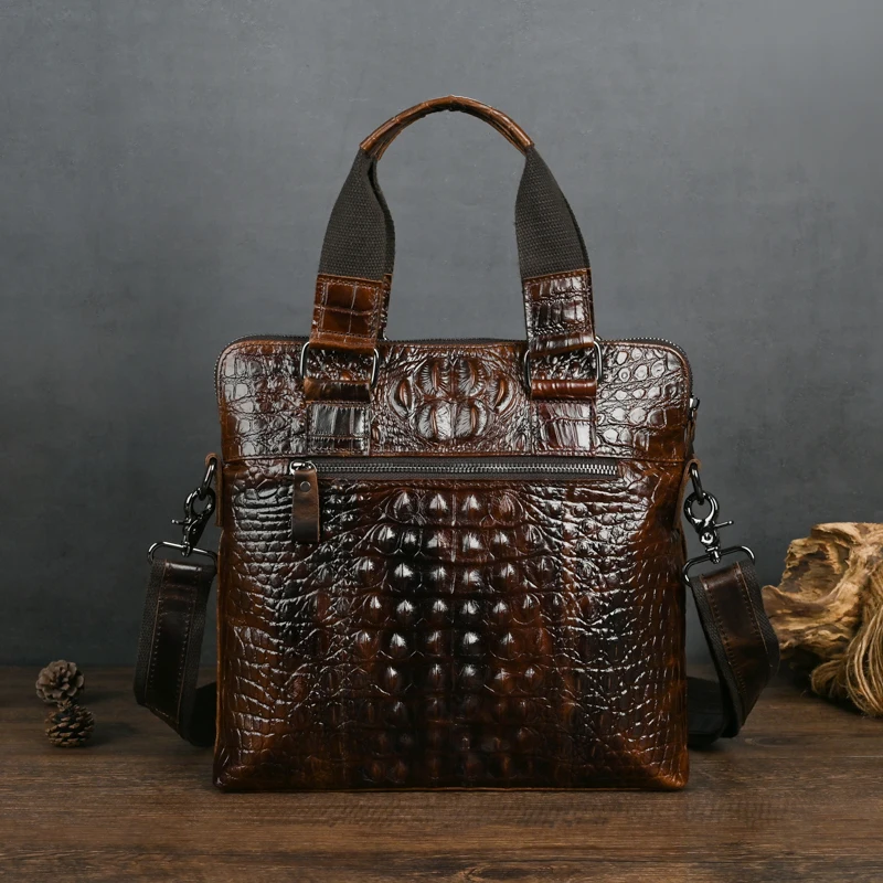 Quality Original Leather Male Casual Shoulder Messenger bag Cowhide Fashion Cross-body Bag 8