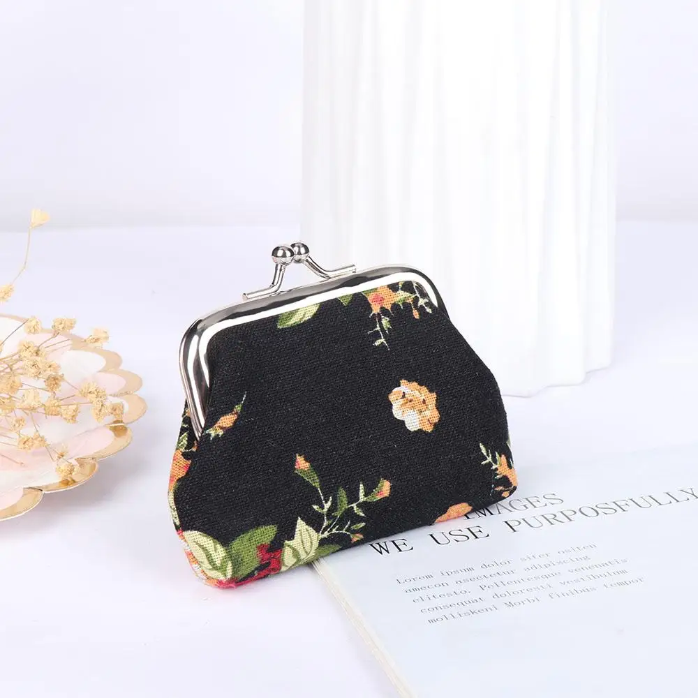 Coin purse Fashion rose coin purses holder women mini change wallets girl money bag zipper small pouch key pockets