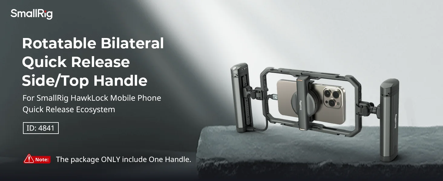 Rotatable Bilateral Quick Release Side Handle with M.2 SSD Enclosure & Wireless