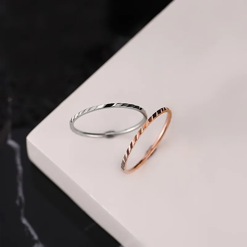 Thin Stackable Ring Stainless Steel for Women Girl Size 3-10