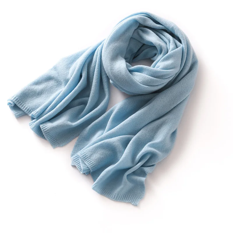 "Quality 100% Cashmere Scarf for Women & Men – Solid Color Warm Winter Knit Wrap, Soft Luxury Neck Warmer, Fashion Lightweight "