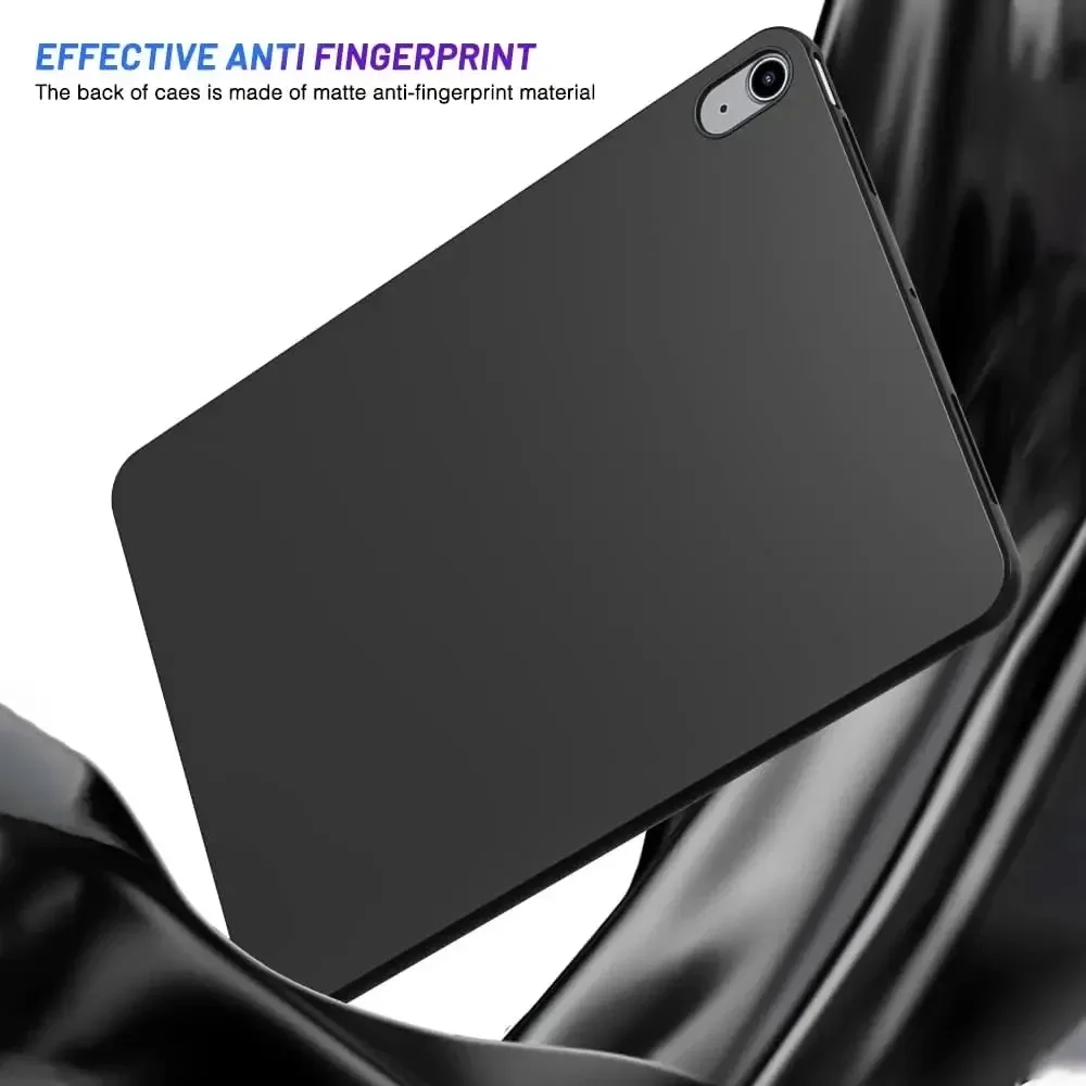 Flexible Black Silicone Tablet Case - Soft TPU Shell Back Cover