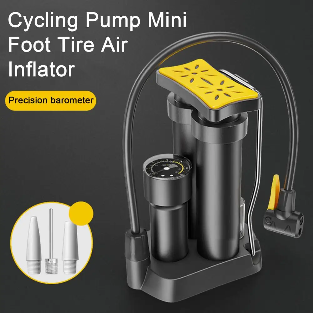 

Foot Pump 1 Set Convenient Storage Design Anti-slip Pedal Mini Pump Bike Wheel Air Inflator Vehicle Supplies