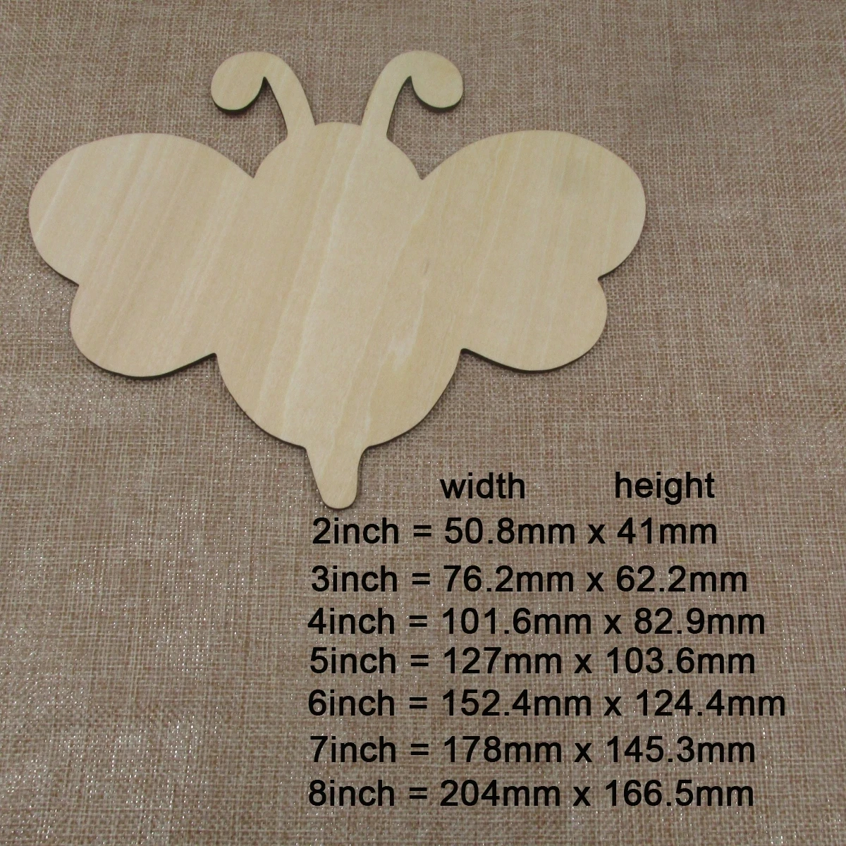 Description Picture 3 of item2-8inch Unfinished Wooden Blank Flower Leaves Theme Wood Cutouts Flowers Shapes For DIY Craft Embellishments Wedding Party Decor