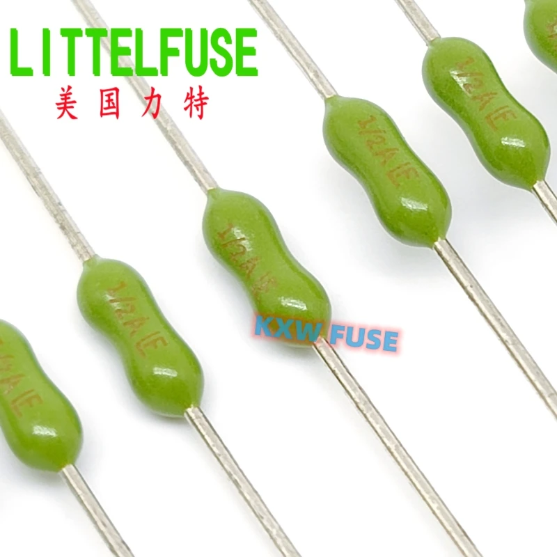 

10pcs Littelfuse 500mA 0.5A 1/2A 125V 251 Series Pico Fuse Very Fast-Acting Subminiature Axial leaded fuse 0251.500NRT1L 2x7mm