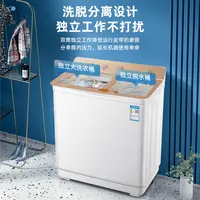 CHIGO – lave-linge semi-automatique à double baignoire, 10KG, charge supérieure, grande capacité, pour location domestique, dortoir, usage Commercial 2
