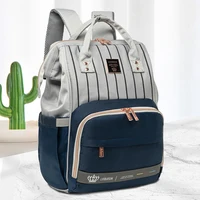 Mochila Pañalera Lequeen Grande Impermeable para Bebé, Viaje y Cochecito