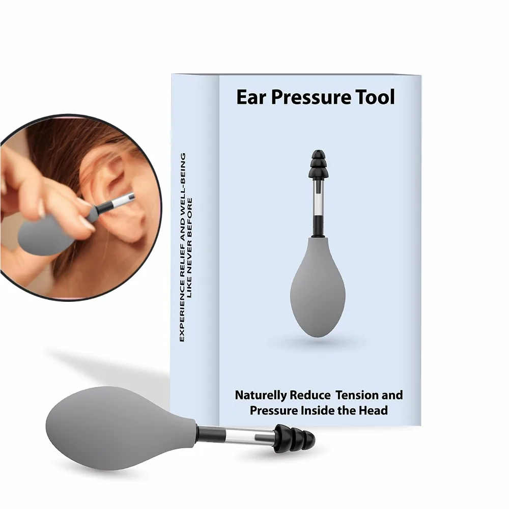 Ear Pressure Tool Ear Pressure Reduces Tension and Pressure from Headache and Migraine Symptoms Through Inner Ear massage tool