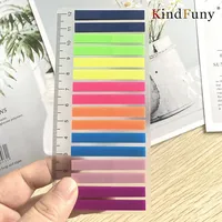 KindFuny 320 Sheets Transparent Sticky Notes Self-Adhesive Annotation Books Bookmarks Memo Pad Index Tabs Stationery 1
