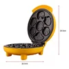 2025 Mini Non-stick Cake Breakfast Machine Double Sided Heating Electric Biscuit Stall, Automatic Multifunctional Waffle Maker 6