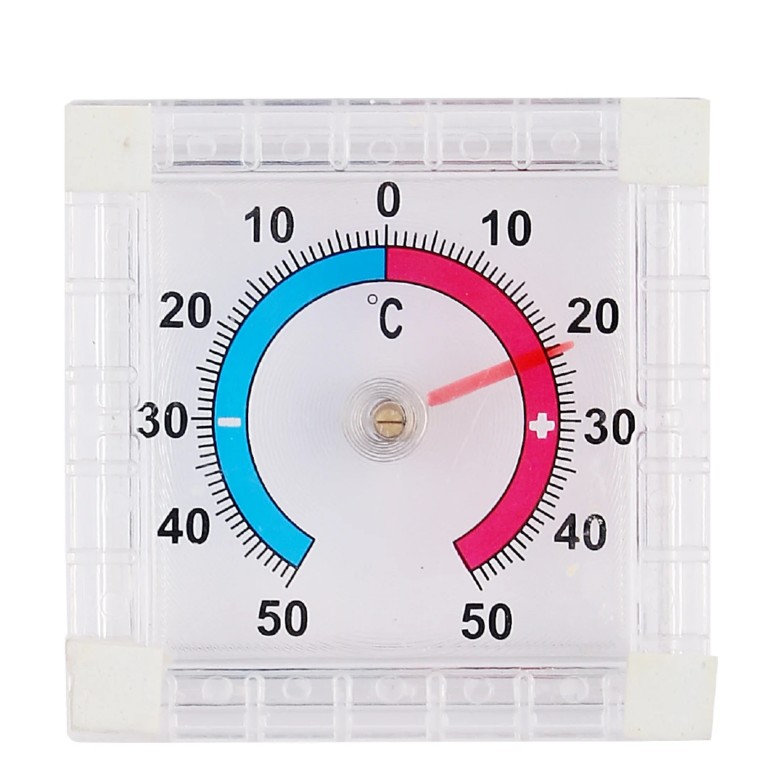 MOTARRO Mini Square Temperature Sensor Meter-50-50&deg;C Analog Thermometer For Refrigerator Kitchen Pointer Temperature Test temperature sensor meter
