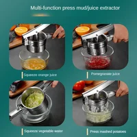 Masher Ricer Press Mashed Potatoes Stainless Steel Crushing Puree Fruit Vegetable SqueezerJuicer Press Maker Kitchen Tools 2