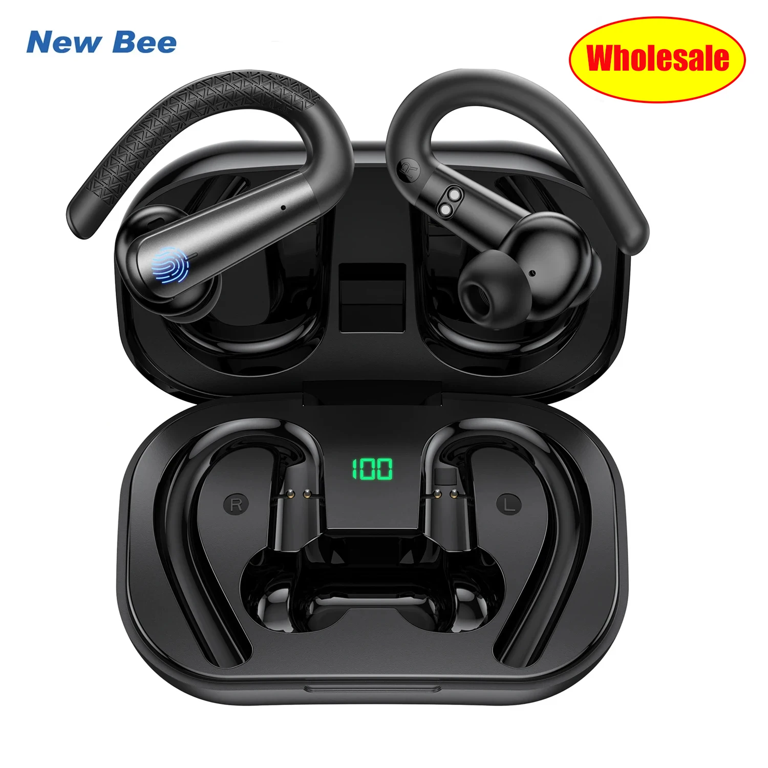 

Оптовая продажа, новые беспроводные наушники Bee X13, Спортивная TWS Bluetooth гарнитура, 40 часов, наушники с микрофоном, водонепроницаемость IPX6, наушники со стандартом телефона
