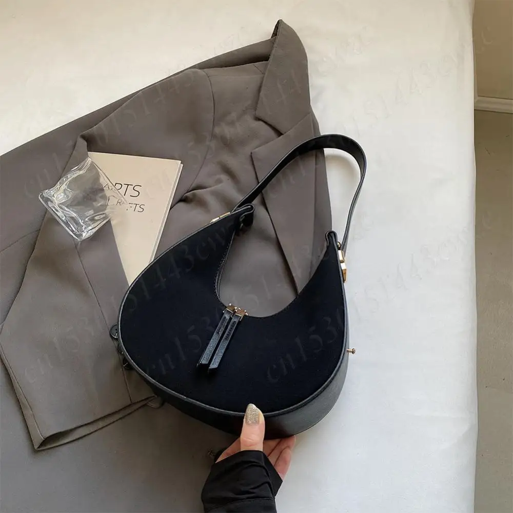 Borsa A Tracolla Donna In Pelle Sintetica Morbida, Forma Trapezoidale Hobo, Con Tasca Interna Rimovibile, Colore Beige