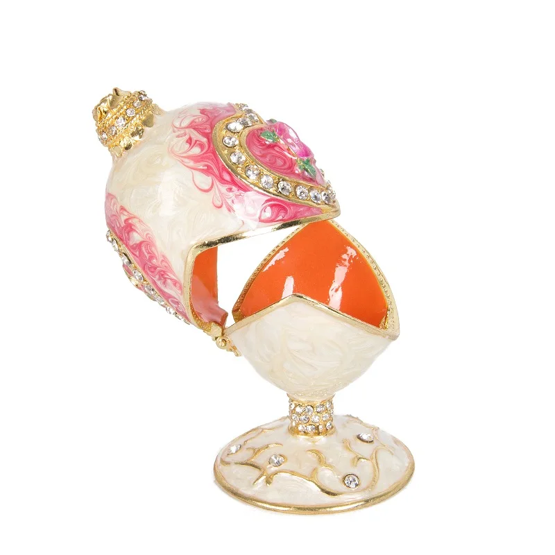 QIFU Beautiful Faberge Egg Trinket Box Craft Home Decor