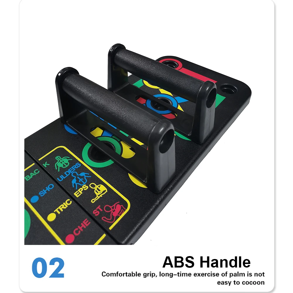 Push Up Board 14 in 1 Push-Up Rack Board Stand For ABS Abdominal Muscle Building Exercise Fitness