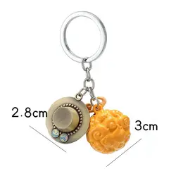 Trafalgar Law Devil Fruit Cartoon Keychain - Cute 2D Pendant with Personality (One Piece  A)
