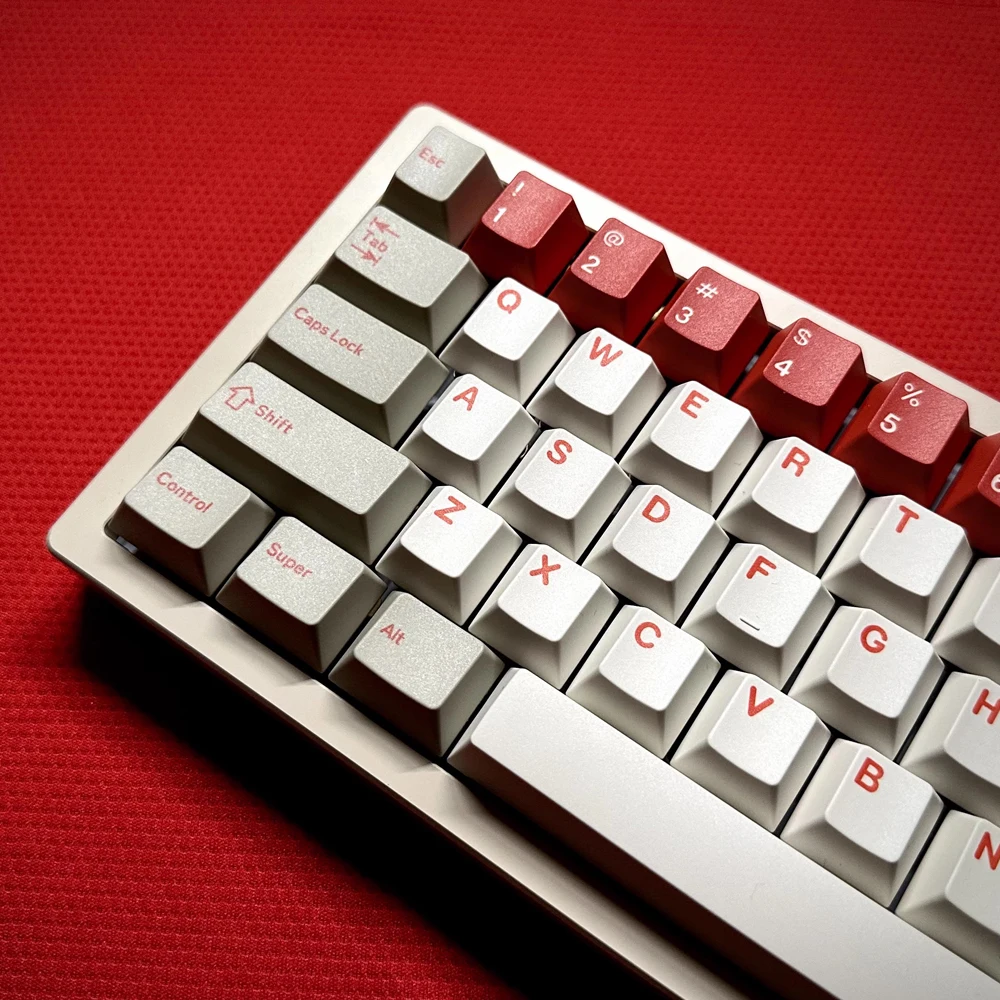 Gmk Red Alert Keycaps Perfil Cereja Pbt Sublimação Dye Interruptor mx Teclado Mecânico 1.25u 1.75u Shift Iso 177 Chaves - Imagem 3
