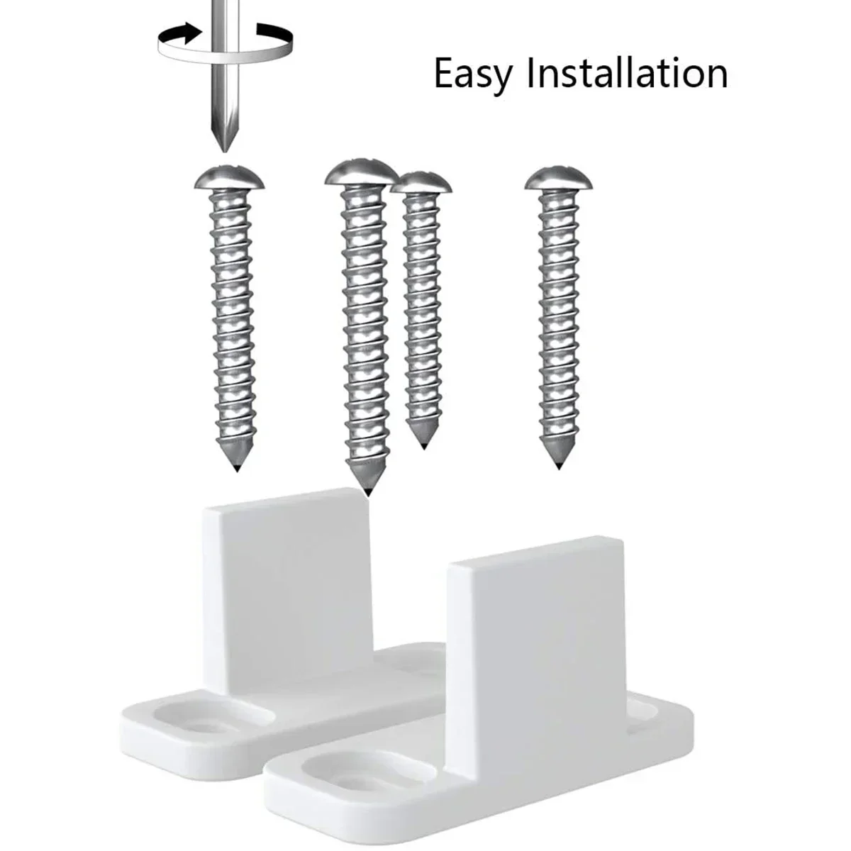 2pcs Plastic L-Guide Floor Guide Adjustable Sliding Parts Replacement For Sliding Barn Door Home Decor Accessories