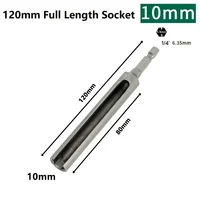 Tournevis à écrou de 8 à 19MM, 1/4 pouces, tige hexagonale à changement rapide, foret à fente, clé à douille, outil de douille pour tournevis d'écrou de 120mm de longueur 2