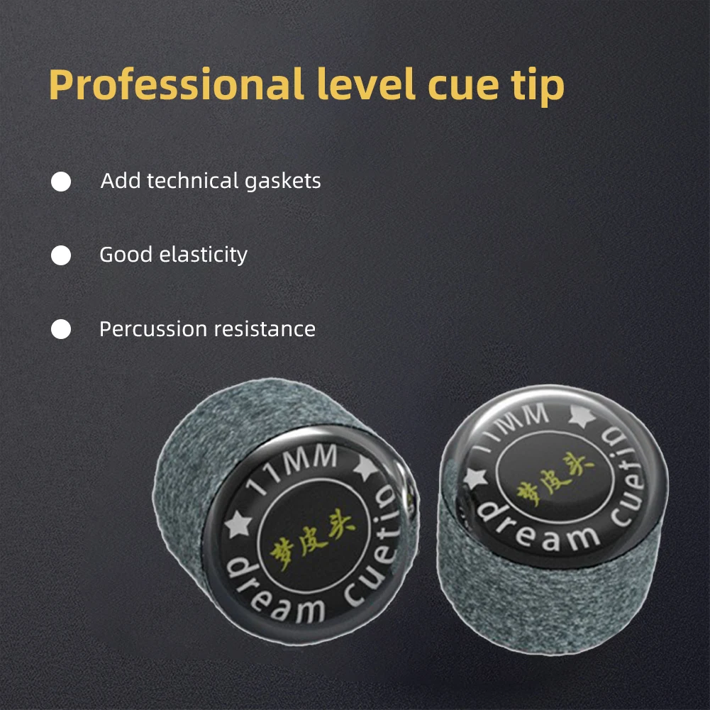 Original LP Billiards Pool Cue Tip 10.5/11mm M/H Technology Gasket Pool Cue Stick Tip Professional Durable Billiard Accessories
