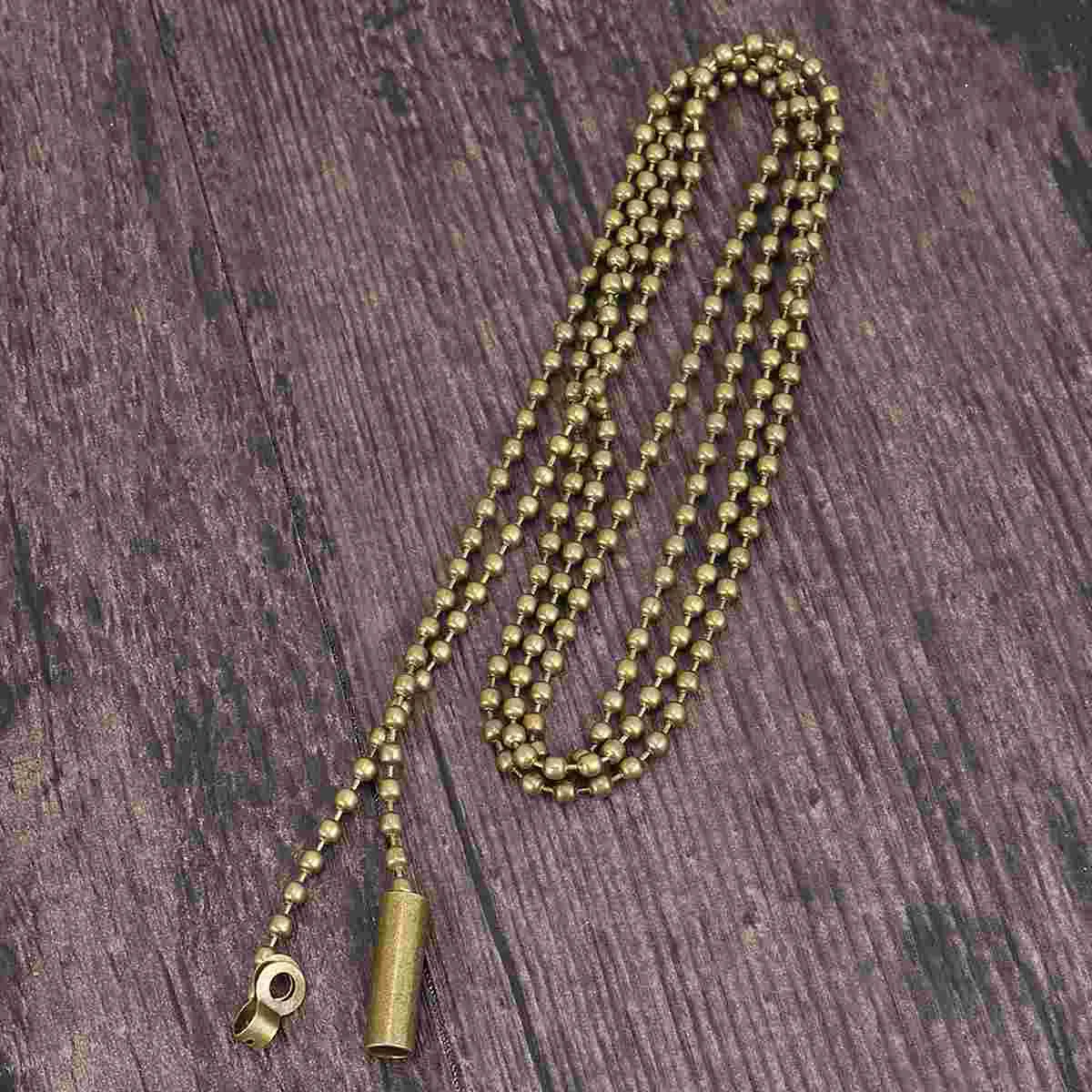 Ceiling Fan Chain Extension Pendant Lamp Chain Extender Hanging Beaded Pendant Ornaments for Lamp Connector 2pcs