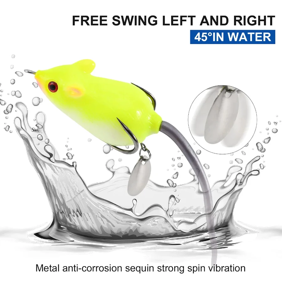 1pcs ε巯 öƽ 콺  Ʃ   Ŭ ΰ ̳ 콺 Swimbait ũ̽ ÷  ̳ Topwater