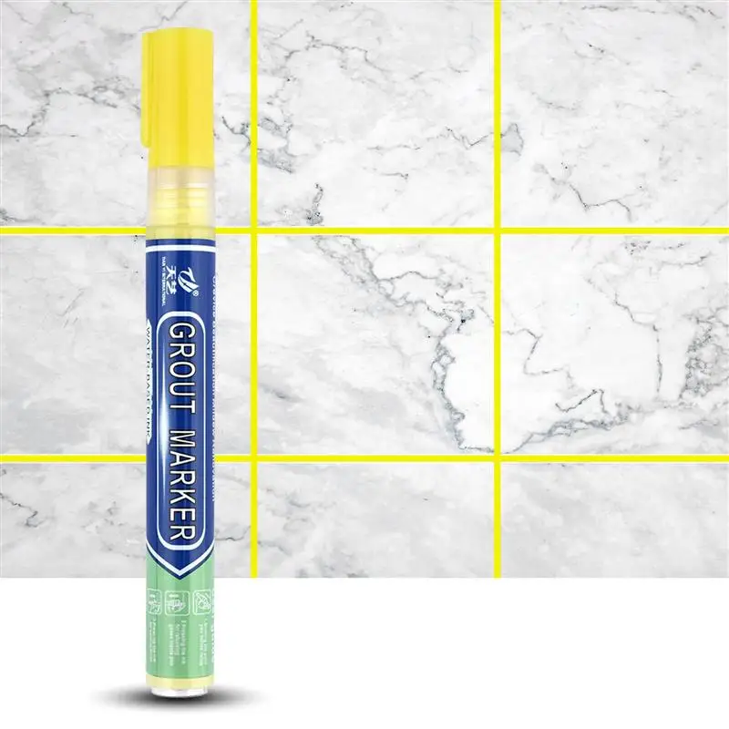 White Waterproof Tile Grout Repair Pen for Bathroom and Floor Decontamination