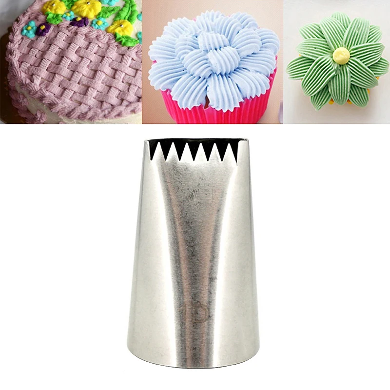 

#1D Basketweave Cream Decorating Tips Stainless Steel DIY Cupcake Pastry Tubes Cake Fondant Decoration Icing Piping Nozzles