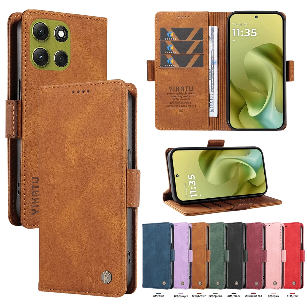Premium Magnetic Flip Leather Phone Case – Sleek and Stylish Protection