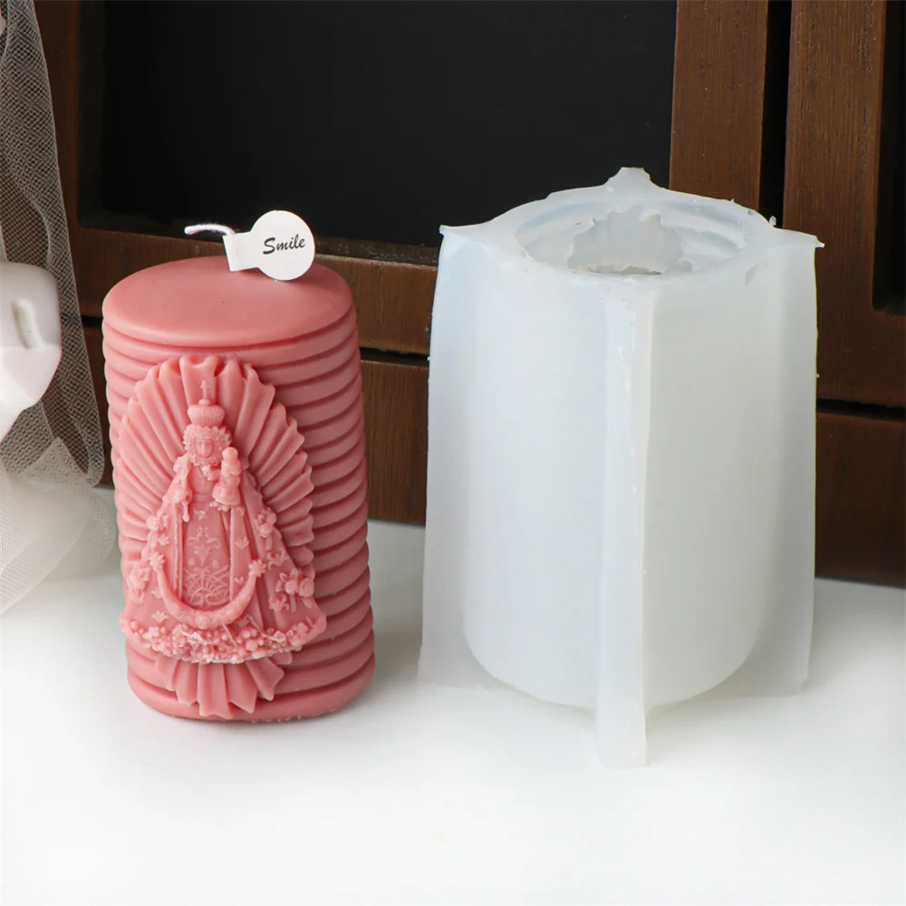 Jesus & Virgin Mary Silicone Candle Mold – Resin/Plaster Candle Mold S5a8062d881b5425391375dd01b881ff3b